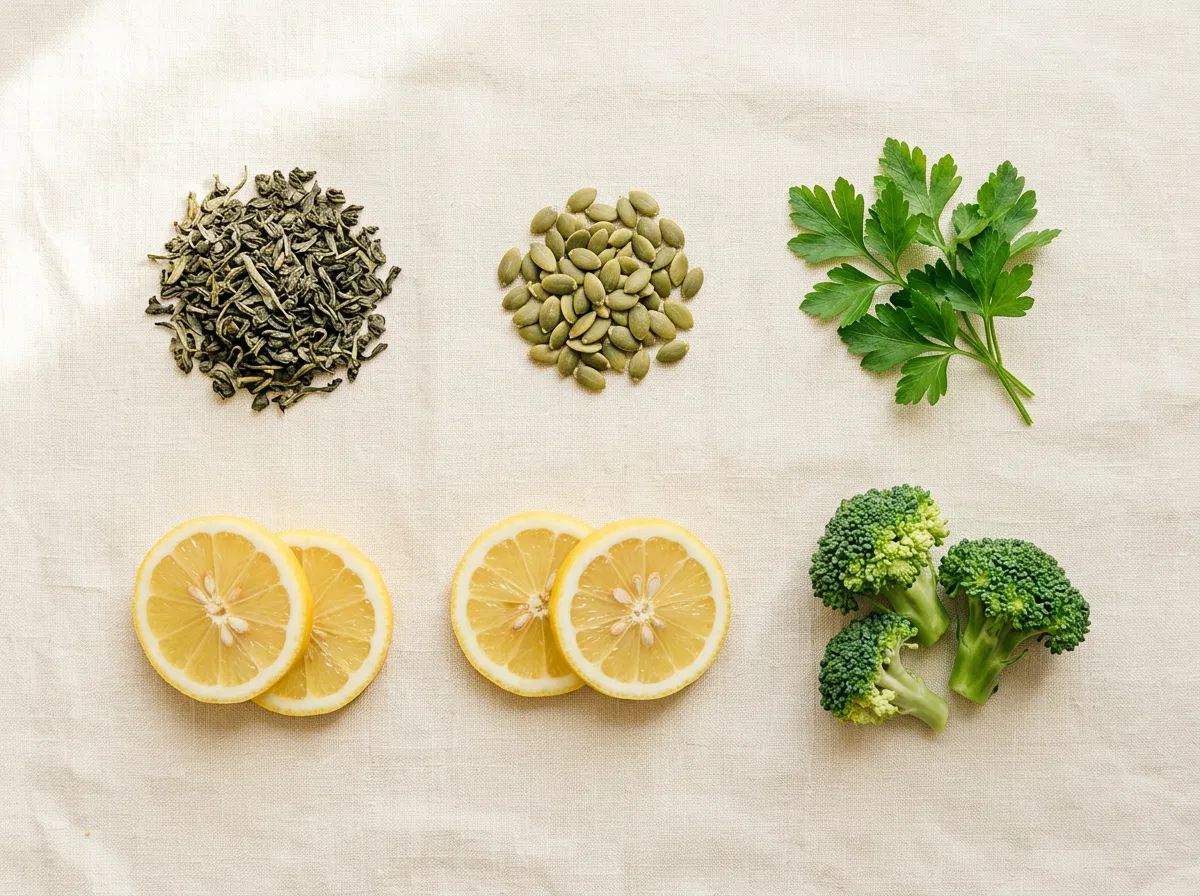 Groene thee-extract en botanische ingrediënten voor normaal energiemetabolisme